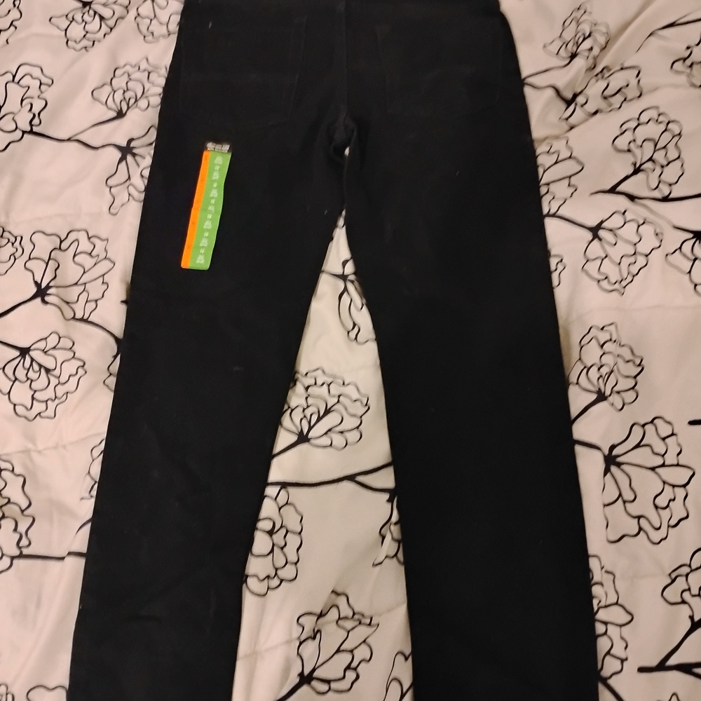 Black Straight-Leg Pants